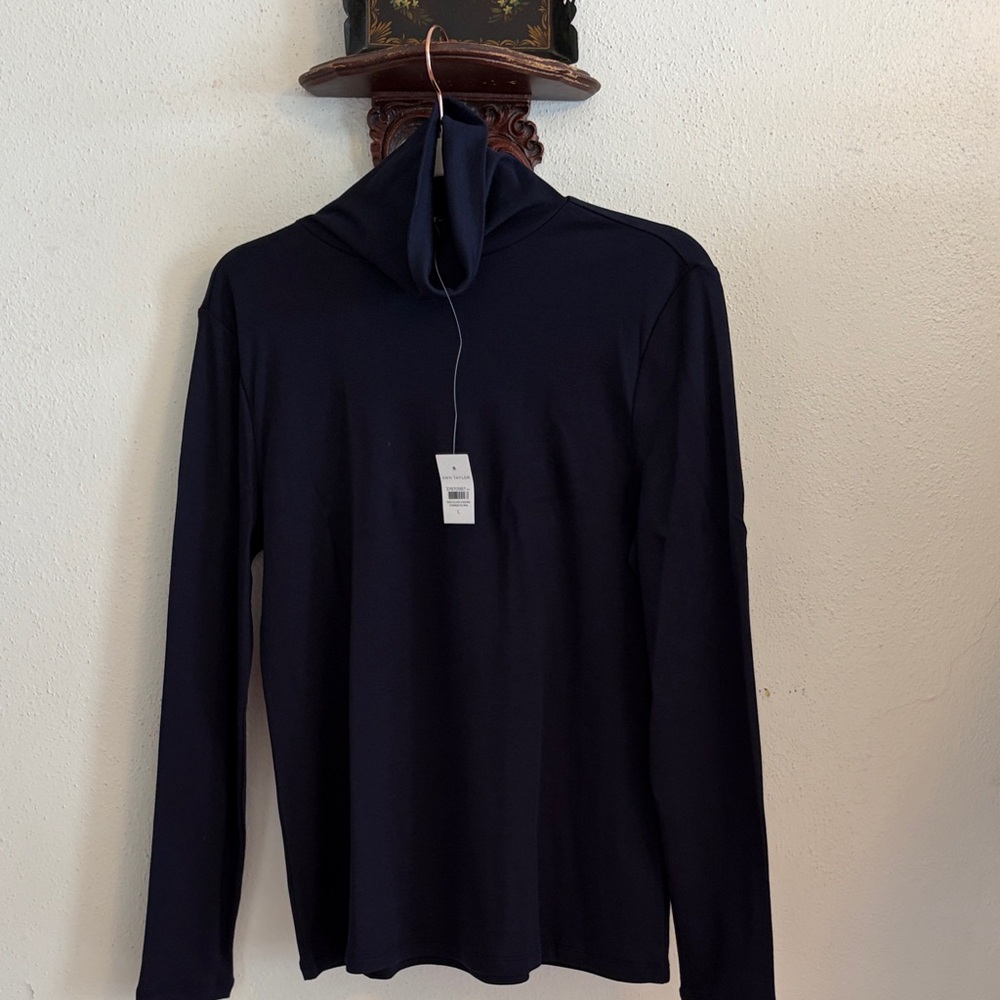 Ann Taylor turtleneck/navy